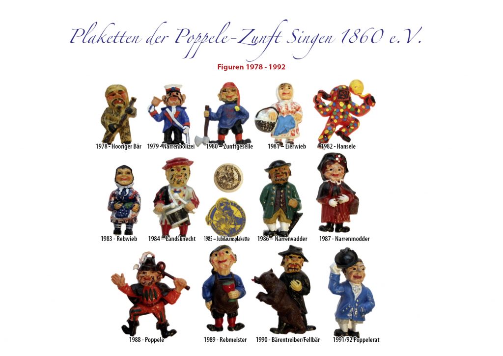 Plaketten Figuren 1978 - 1992