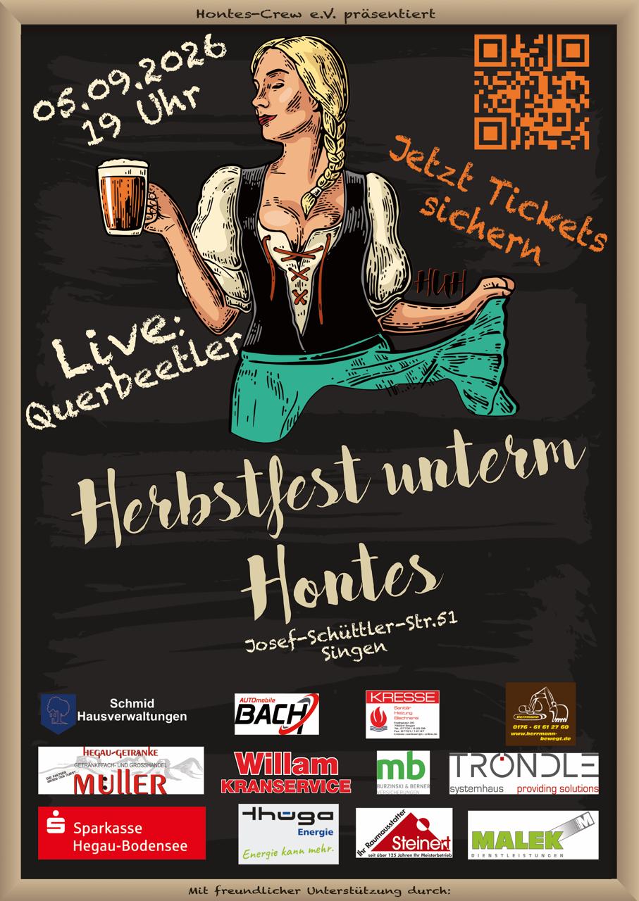 Plakat Herbstfest unterm Hontes